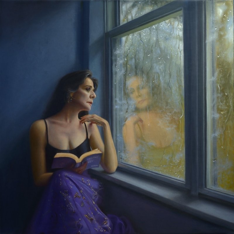 Portrait Painting : PR_Reflection_SivaNyayapathi_36x36