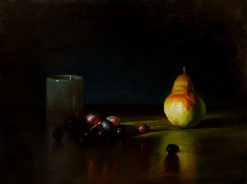 Still Life Painting : SL072_SivanandaNyayapathi_Tricolor_12x16in