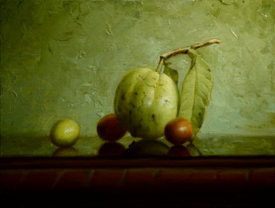 Still Life Painting : SL077_SivanandaNyayapathi_Guava_9x12in_fb